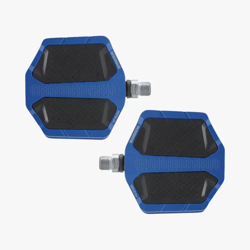 Shimano Flat Pedals w/ Friction Plate in Blue-1