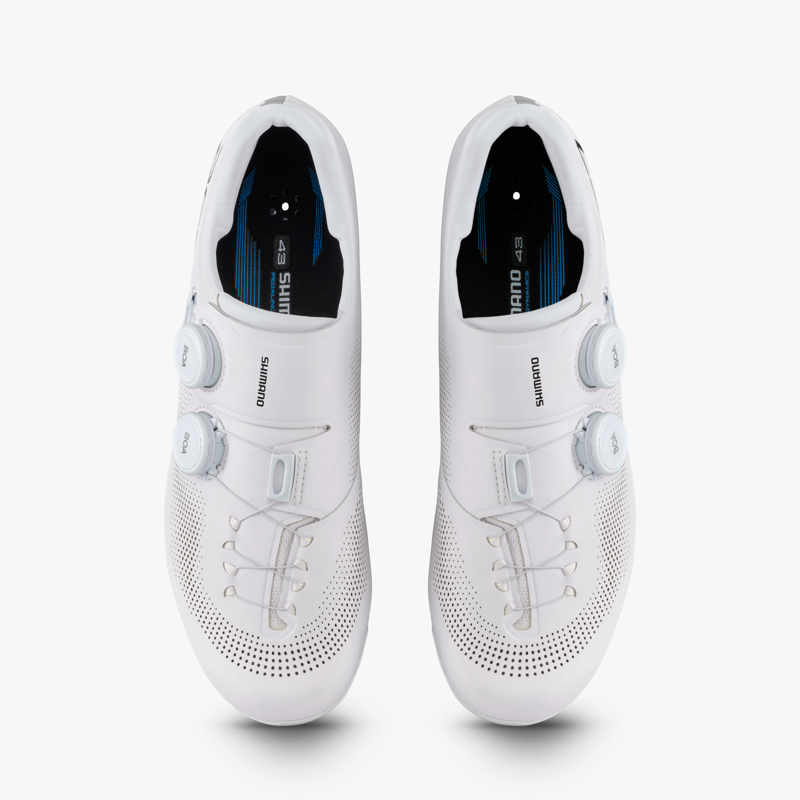 Shimano SH-RC703 Road Shoes in White-5