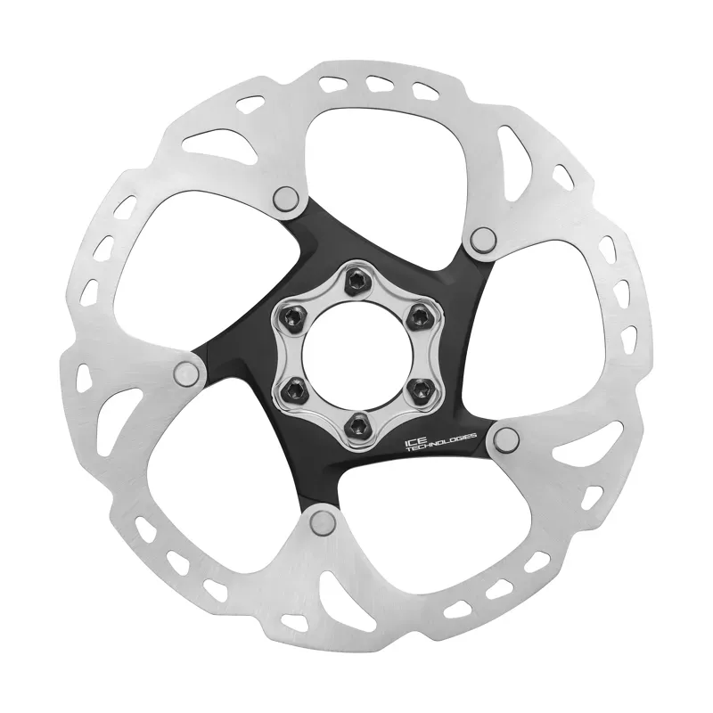 Shimano Deore XT SM-RT86-S Disc Brake Rotor - 160mm 6-Bolt Silver/ Black 160-1