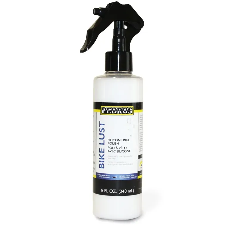 Pedros Bike Lust 240ml Silicone Polish and Cleaner in Black