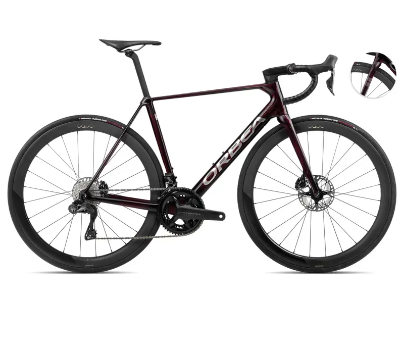 Orbea Orca M20iltd Road Bike In Wine Red /Titanium-2