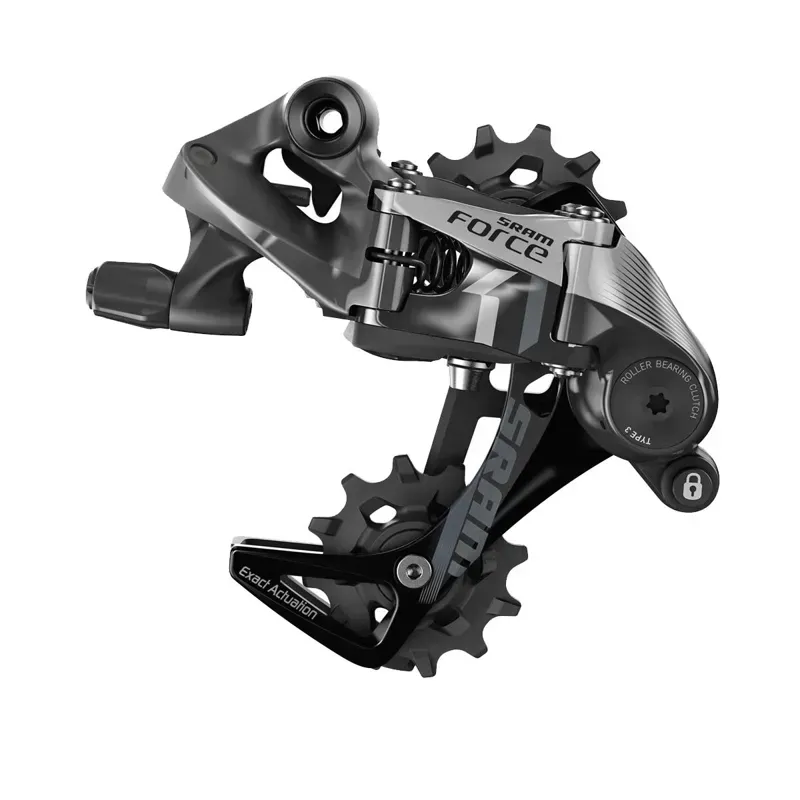 SRAM Force1 Medium Cage 11-speed T3 Rear Derailleur in Black/Gray