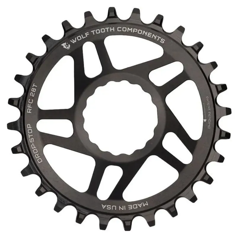 Wolf Tooth Direct Mount Chainring - 32t RaceFace/Easton CINCH Direct Mount Boost 3mm Offset Requires 12-Speed Hyperglide+ Chain Black