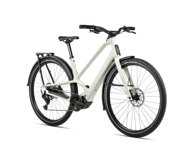 Orbea Diem 30 28mph E-City Bike In Ivory White Gloss-1