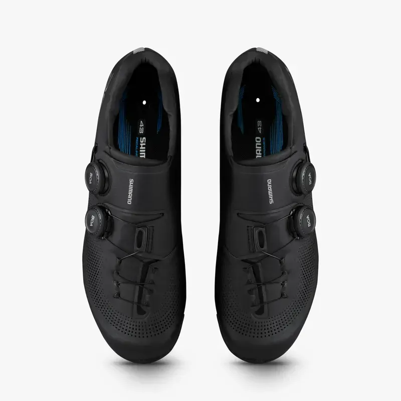 Shimano SH-RC703 Race-Ready Performance Wide Road Shoes in Black-5