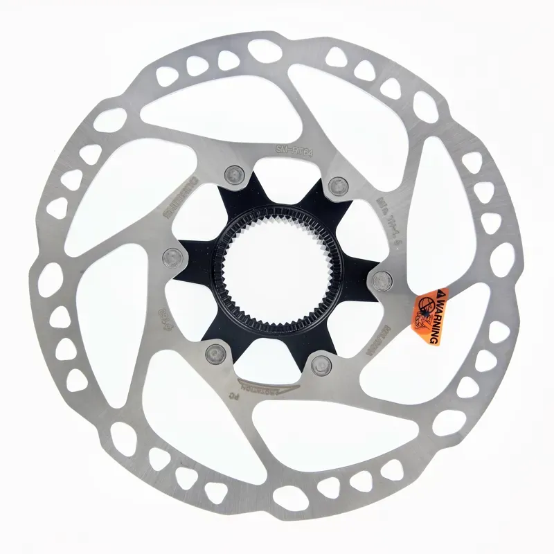 Shimano SM-RT64-M Disc Brake Rotor With External Lockring - 180mm Center Lock Silver 180-2
