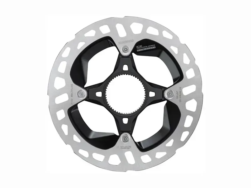 Shimano XTR RT-MT900-SE Disc Brake Rotor - 160mm Center Lock (External Tooth Lock Ring) Silver/ Black 160-1