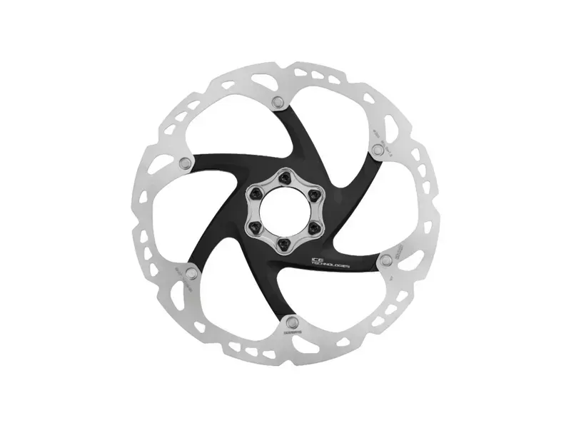 Shimano Deore XT SM-RT86-S Disc Brake Rotor - 160mm 6-Bolt Silver/ Black 160-3
