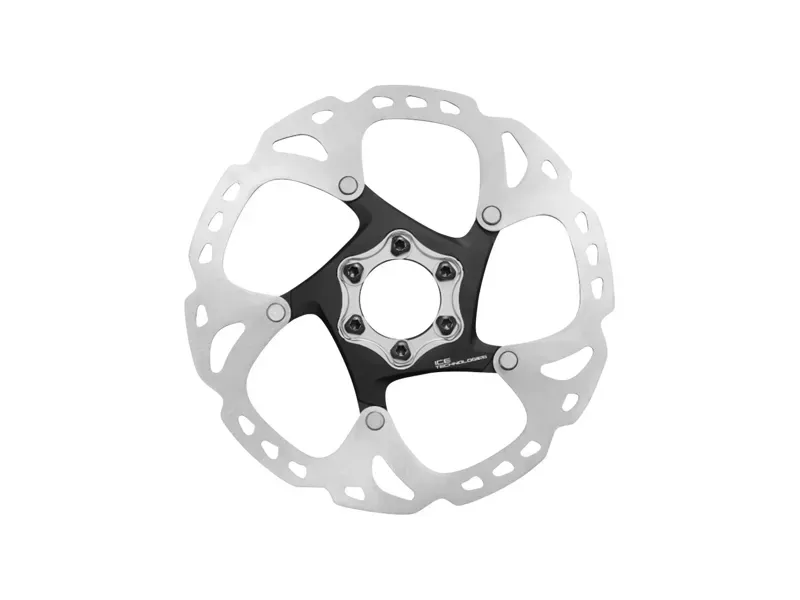 Shimano XT RT86 6-bolt 203mm Disk Brake Rotor in Silver/Black