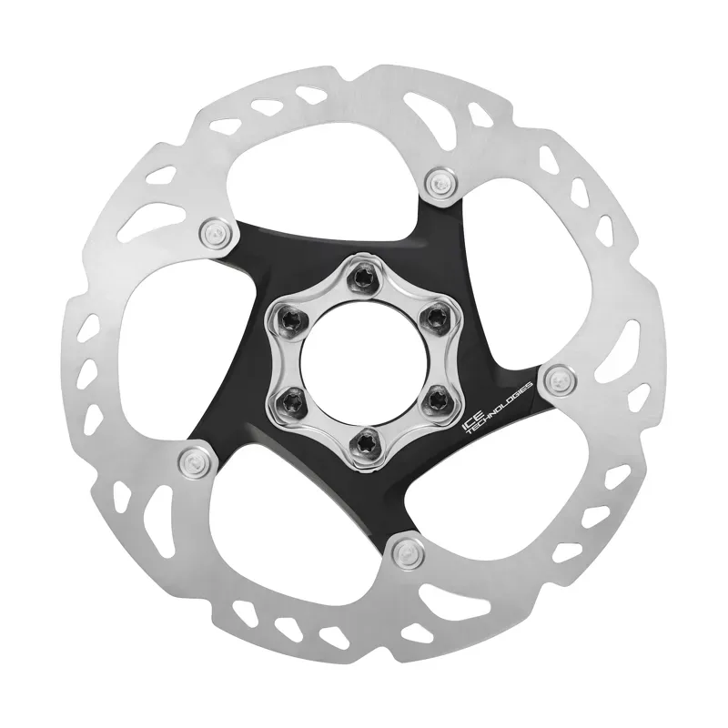 Shimano Deore XT SM-RT86-S Disc Brake Rotor - 160mm 6-Bolt Silver/ Black 160-2