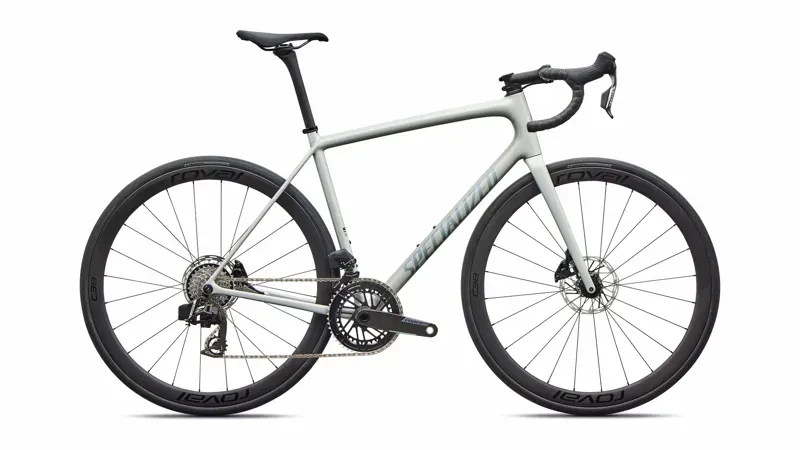 Specialized Aethos 2 Expert SRAM Force AXS Race Bike in Dolomite Metallic