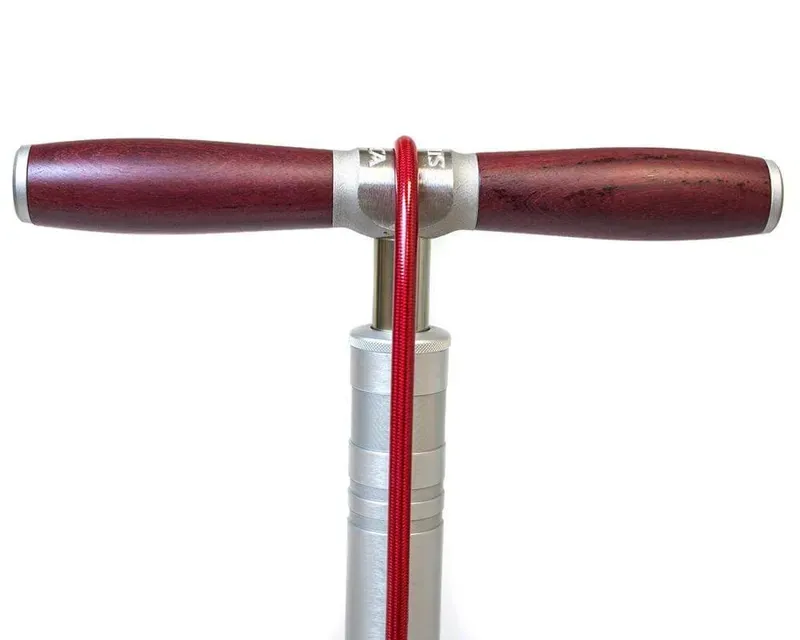 Silca SuperPista Ultimate Hiro Edition 160-psi Floor Pump in Silver-1