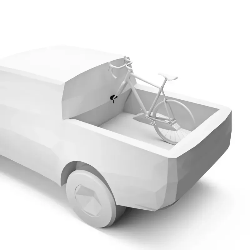 Thule 821XTR Low Rider Pro 1-Bike Van/Truck Fork Mount Rack in Black-1