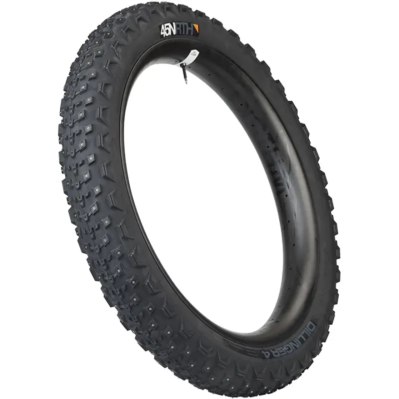 45NRTH Dillinger 4 Tire 26 X 4.2 Tubeless Folding Black 120 TPI Custom Studdable In Black -1