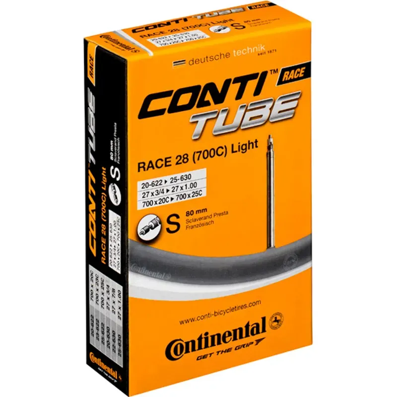 Continental Light 700 x 18-25mm 80mm Presta Valve Tube