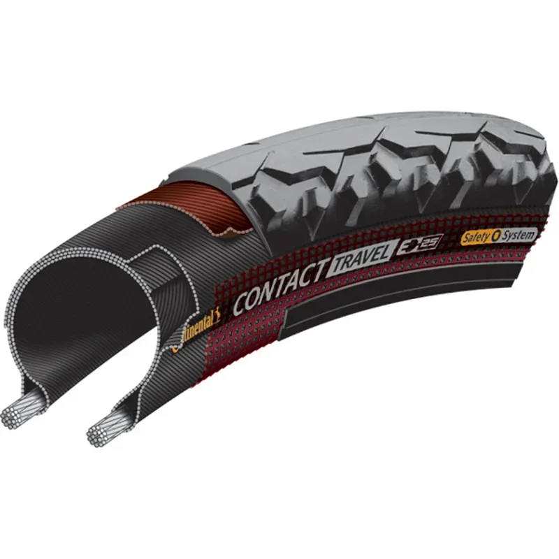 Continental Contact Urban Tire - 700 X 40 Clincher Wire Black/Reflex BlackChili PureGrip SafetyPro E50 Black/Reflex 700 x 40 / 28 x 1.50