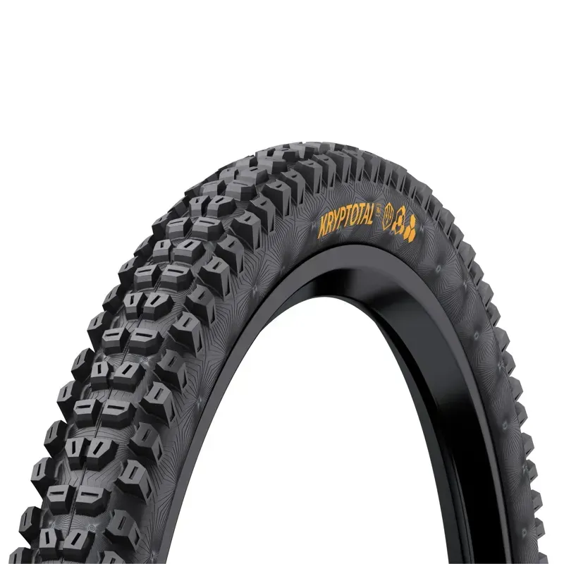 Continental Kryptotal Front Tire - 29 X 2.40 Tubeless Folding Black SuperSoft Enduro Casing E25 Black 29 x 2.40