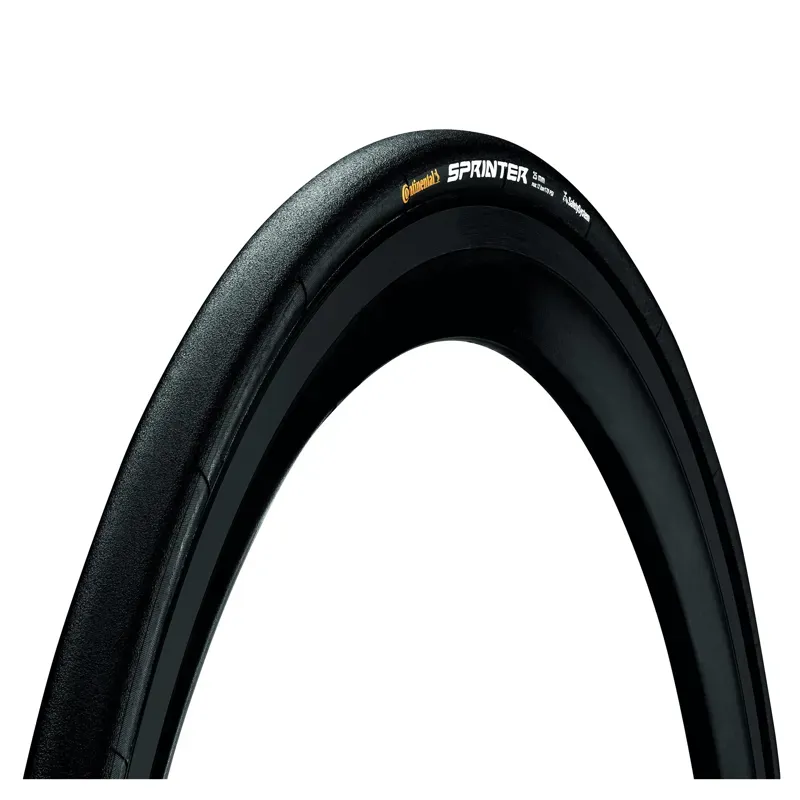Continental Sprinter Tire - 28 X 25 Tubular Folding Black BlackChili SafetySystem Breaker Black 28 x 25