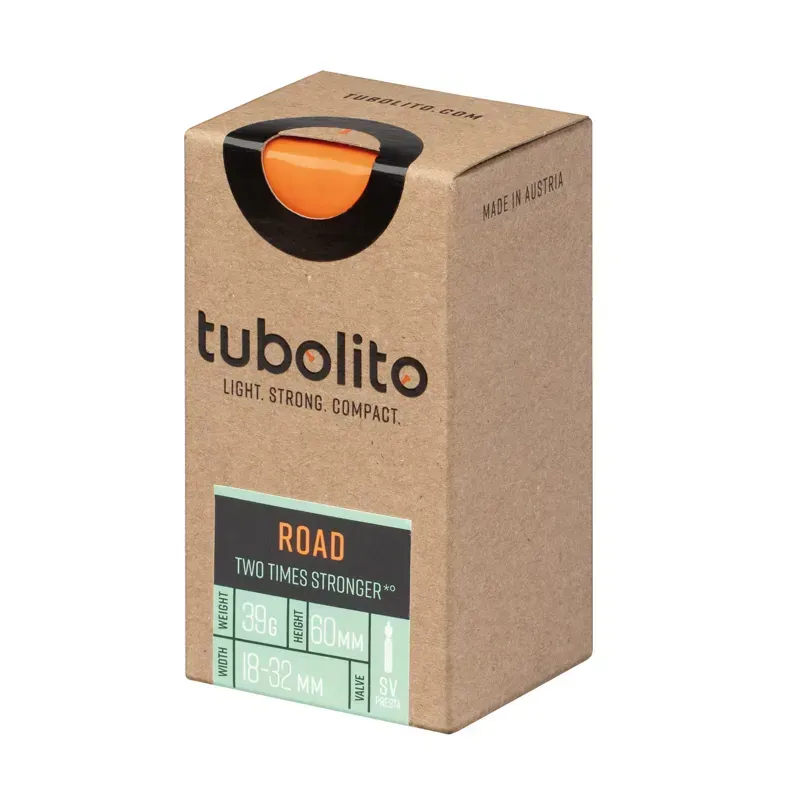 Tubolito Tubo 700x18/32c 60mm Presta Valve Road Inner Tube in Orange