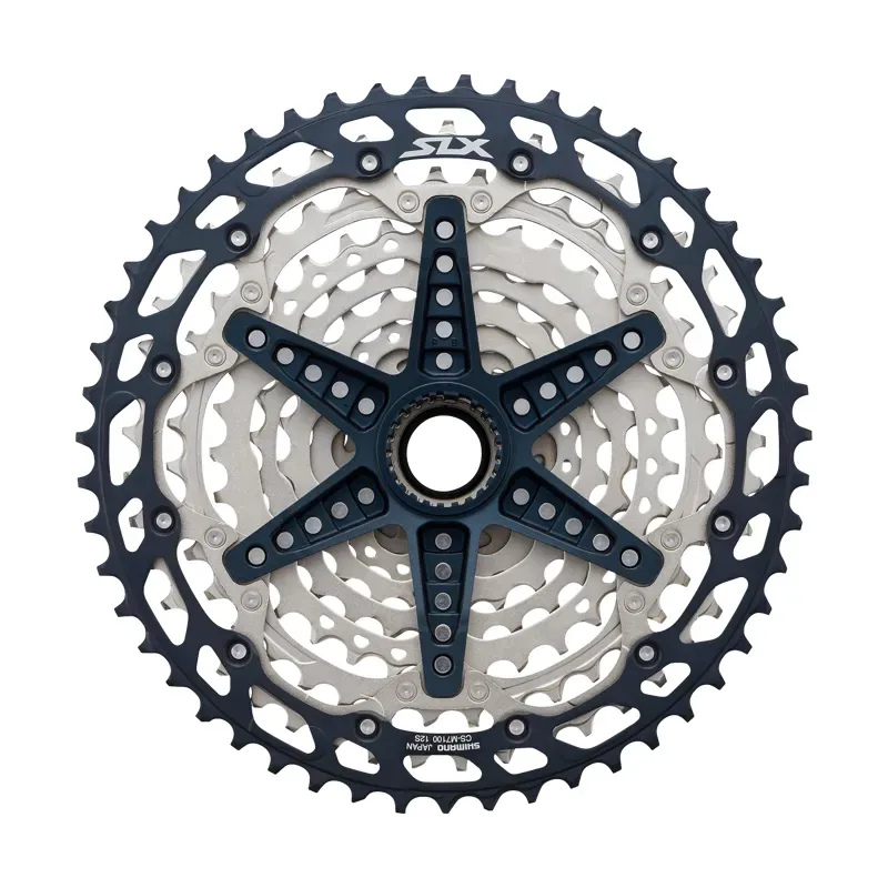 Shimano CS-M7100-12 SLX 12-speed MTB Cassette Sprocket in Black/Silver-1